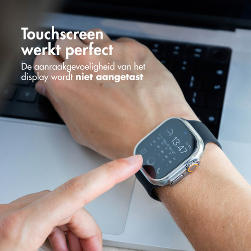 Accezz Gehard glas screenprotector met applicator Apple Watch Ultra (2) - 49 mm, afbeelding 5
