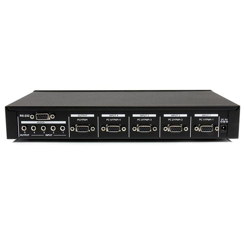 StarTech.com 4 Port VGA Video Audio Switch with RS232 control