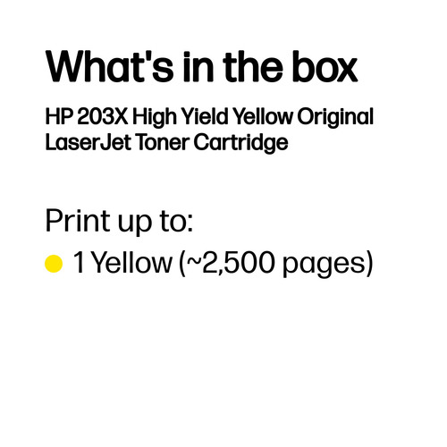 HP 203X High Yield Original Yellow LaserJet Toner Cartridge (CF542X) - image 3