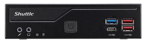 Shuttle Slim PC DH770 , S1700, 2x HDMI, 2x DP , 2x 2.5G LAN, 2x COM, 8x USB, 1x 2.5 , 2x M.2, 24/7 p, afbeelding 2