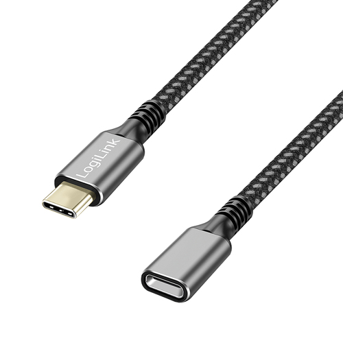 LogiLink CUA0109 USB-kabel USB 3.2 Gen 1 (3.1 Gen 1) 2 m USB C Zwart, Grijs