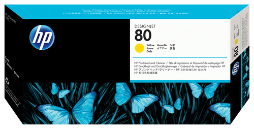 Cabezal HP 80 amarillo C4823A - Hewlett Packard