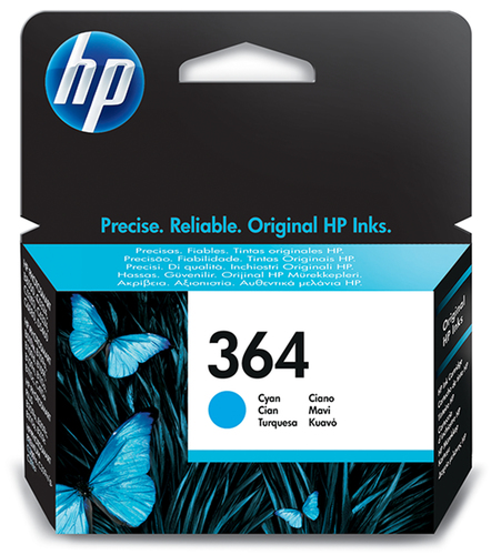 HP 364 Cyan Standard Capacity Ink Cartridge 3ml - CB318E