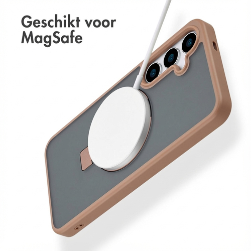 Accezz Ring Stand Backcover met MagSafe Samsung Galaxy S24 Plus - Brown, afbeelding 2