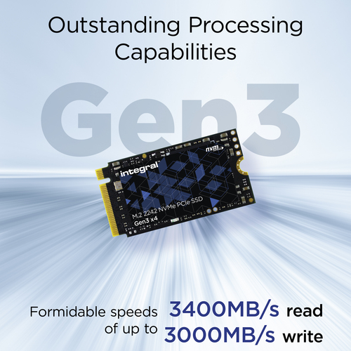 Integral 2TB-2048GB SSD M.2 2242 NVME 1.3 PCIe Gen3 x4 R-2400MB/s W-2100MB/s TBW 720 (double-sided chips) – image 4
