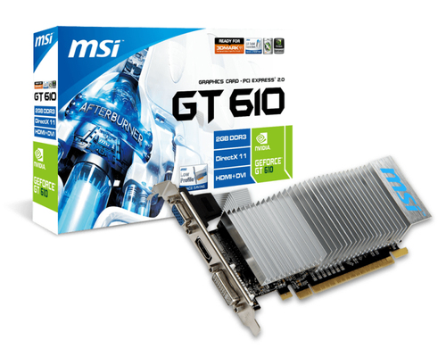 MSI N610GT-MD2GD3H/LP NVIDIA GeForce GT 610