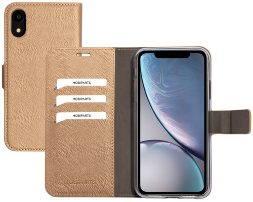 Mobiparts Saffiano Wallet Case Apple iPhone XR Copper – image 1
