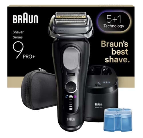 Braun Series 9 Pro+ 9660CC Сеточная бритва Триммер Черный, Серебристый
