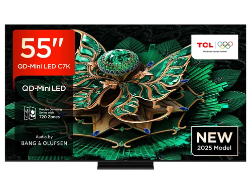 TCL 55C7K-UK TV 139.7 cm (55") 4K Ultra HD Smart TV Wi-Fi Black 3000 cd/m²