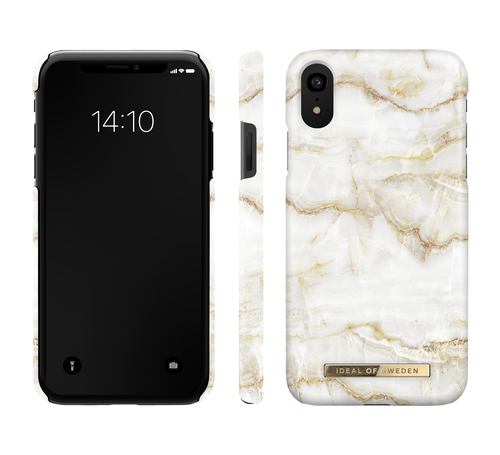 iDeal of Sweden Printed Case iPhone XR Golden Pearl Marble – image 2