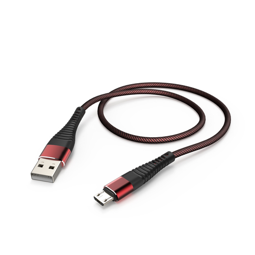Hama 00182517 USB кабель USB 2.0 1 m USB A Micro-USB A 0,48 Gbit/s Черный, Красный
