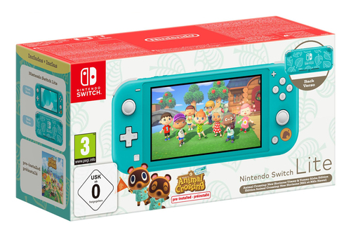 Nintendo Switch Lite Animal Crossing: New Horizons Timmy & Tommy Aloha Edition портативная игровая приставка 14 cm (5.5") 32 GB Сенсорный экран Wi-Fi Бирюзовый