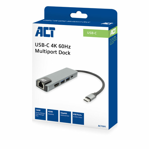 ACT AC7091 USB-C Docking Station, afbeelding 2