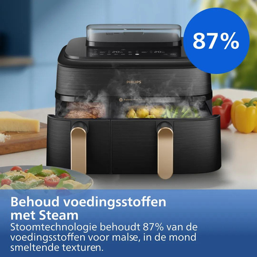 Philips Airfryer 5000 Series Dual Basket NA552/00, afbeelding 7