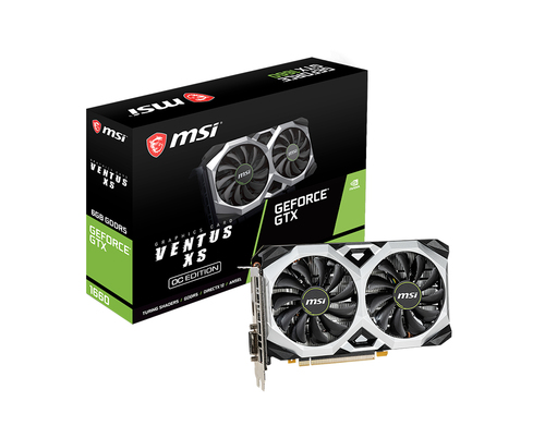MSI VENTUS GTX 1660 XS 6G OCV1 видеокарта NVIDIA GeForce GTX 1660 6 GB GDDR5