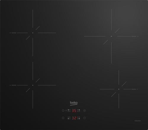 Beko HII64400SMT hob Black Built-in – image 1
