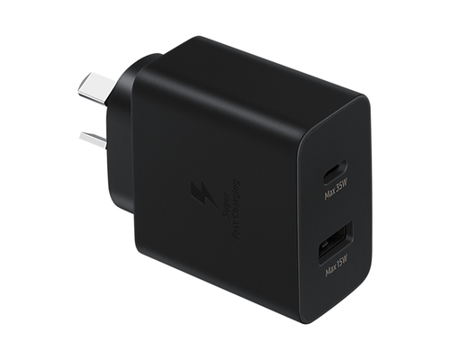Samsung EP-TA220NBEGAU mobile device charger Headphones, Headset, Laptop, Smartphone, Smartwatch, Tablet Black AC Fast charging Indoor