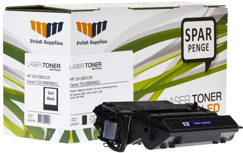MM Black Laser Toner - HP 11X (Q6511X) / Canon CRT-710H (0986B001) - For HP LaserJet / Canon LBP – image 2