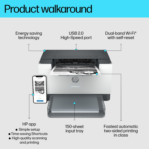 HP LaserJet M209dw Wi-Fi A4 Printer 600x600 Dpi Scan, Copy, Print Efficiently - image 7