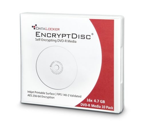 Origin Storage DataLocker EncryptDisc DVD-R 10-Pack 4,7 GB 10 tk