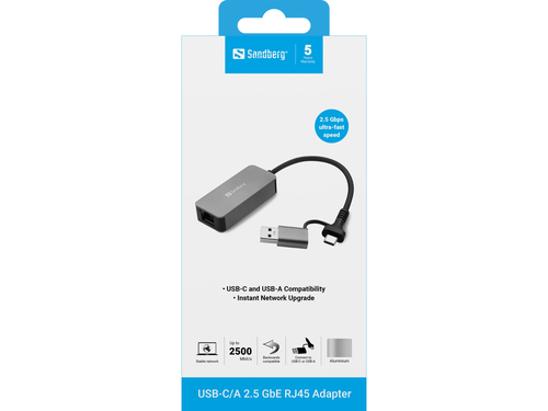 Sandberg 136-68 netwerkkaart Ethernet 2500 Mbit/s, afbeelding 4