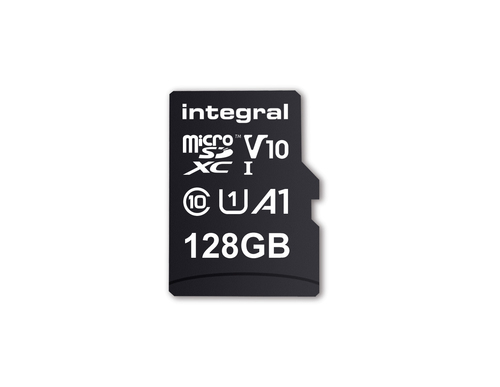 Integral 128GB MICRO SDXC UHS-1 U1 CL10 V10 A1 UP TO 100MBS READ