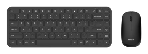 Philips 3000 series SPT6338BS/38 keyboard Mouse included Home/Office RF Wireless Black