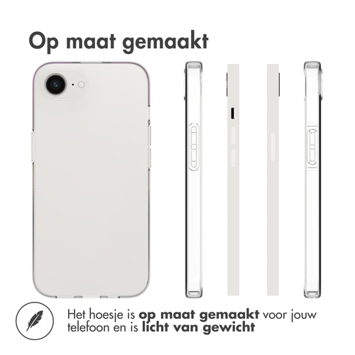 Accezz Clear Backcover iPhone SE 4 - Transparant, afbeelding 4