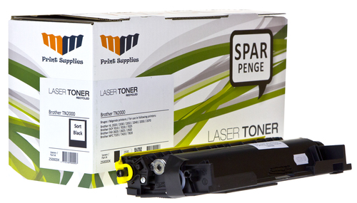 MM Black Laser Toner - Brother TN2000 - For Brother DCP / FAX / HL / MFC – image 1