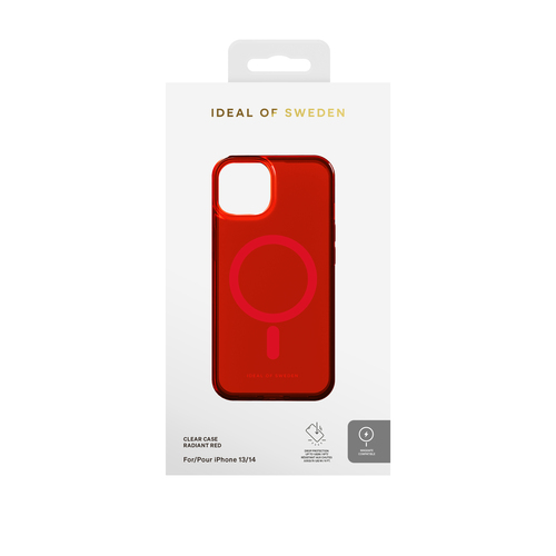 iDeal of Sweden Clear Case MagSafe iPhone 13/14 Radiant Red – image 2