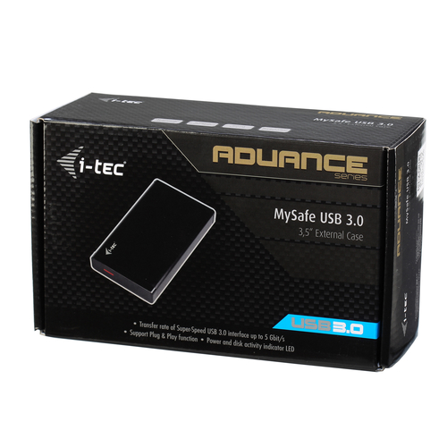 i-tec MySafe Advance Black 3.5" USB 3.0 externe behuizing, afbeelding 5