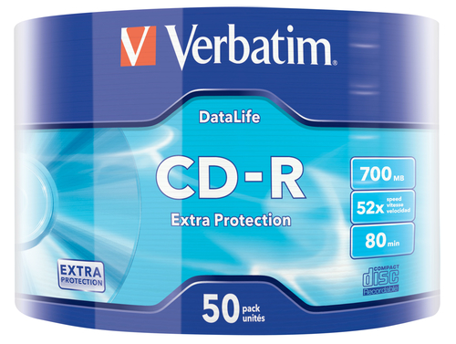 Verbatim CD-R Extra Protection 700 MB 52x 50 tk