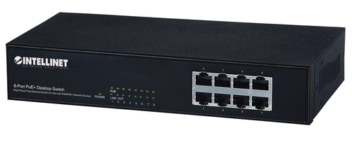 8 X POE PORTS, IEEE 802.3AT/AF POWER-OVER-ETHERNET (POE+/POE), ENDSPAN, DESKTOP