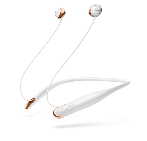 Philips SHB4205WT/27 headphones/headset Wireless In-ear, Neck-band USB Type-A Bluetooth White