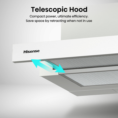 Hisense CH6T10BXUK cooker hood Semi built-in (pull out) Stainless steel 335 m³/h – image 3
