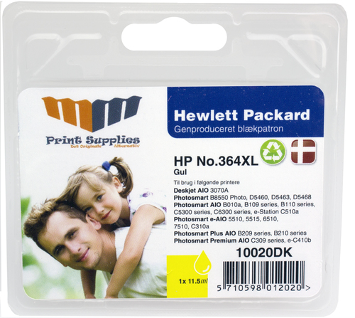 MM Yellow Inkjet Cartridge - Replaces HP No.364XL (CB325EE)