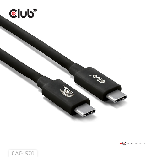 Club 3D USB-C 80Gbps Certified 240W 8k 240Hz kabel, afbeelding 7