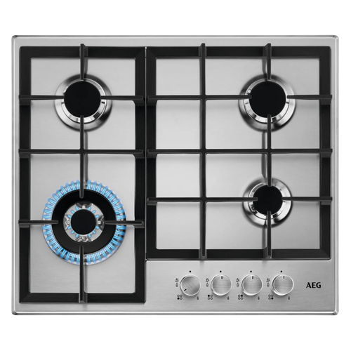 AEG HGB64400SM Нержавеющая сталь Встроенный 60 cm Газовый 4 зона(ы)
