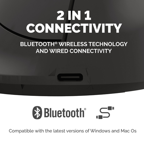 Fellowes Vertical Wireless Mouse Breyta Ergonomic Right Handed Vertical Mouse Medium – image 6