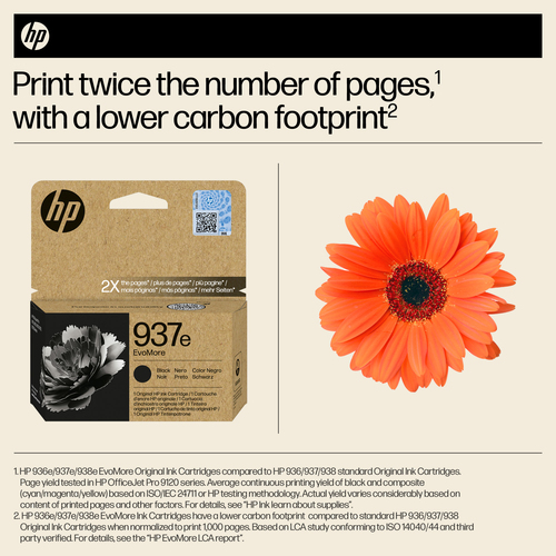 HP 937E EvoMore Original Ink Cartridge High Yield Black 4S6W9NE - image 4