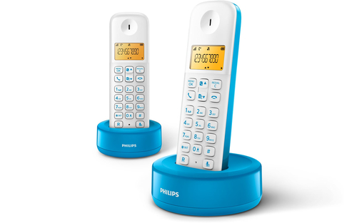 Philips D1302WA/23 telephone DECT telephone Caller ID Blue, White