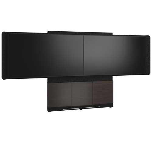 Middle Atlantic FM-DS-6675FW-JA3B крепление для телевизора 190,5 cm (75") Черный, Серый, Древесный уголь, Венге