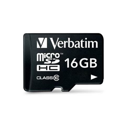 Verbatim MicroSDHC Memory Card Class 10 16GB With Adaptor 44082 - image 2