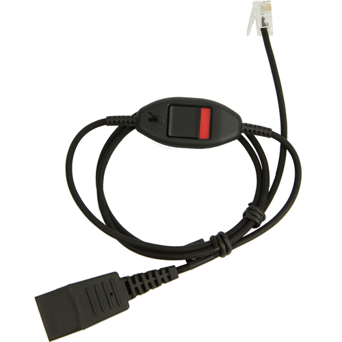 JABRA QD Cord auf RJ10, spiral, 0,5 - 1,