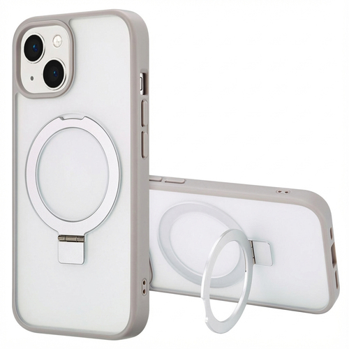 Accezz Ring Stand Backcover met MagSafe iPhone 15 - Grey