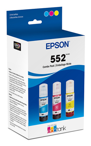 Epson 552 ink cartridge 3 pc(s) Original Standard Yield Cyan, Yellow, Magenta