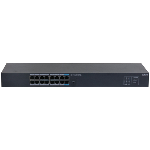 DH-SG1016 Switch Dahua Technology DH-SG1016 DH-SG1016 Switch 16 Puertos Gigabit Ethernet 10/100/1000 Diseño Compacto Capa 2 Switching 1.6 Gbps Velocidad De Reenvio De Paqutes 23.81 Mbps