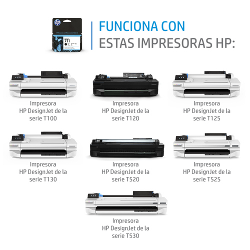 HP Cartucho de tinta DesignJet 711 cian de 29 ml imagen 2
