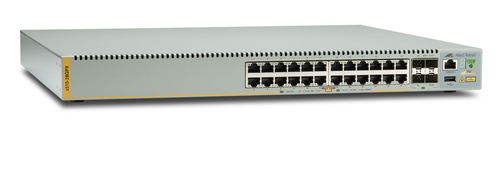 ALLIED 24-port 10/100/1000T PoE+ switch