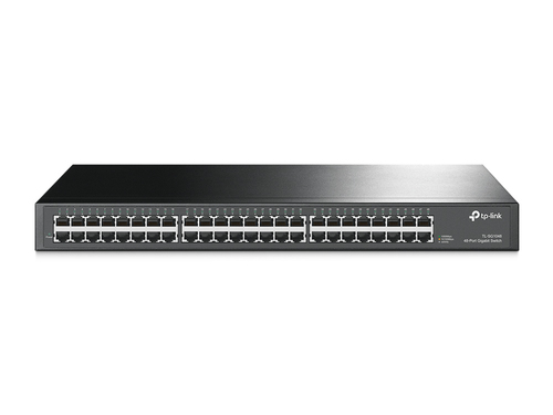 TP-Link TL-SG1048 сетевой коммутатор Неуправляемый Gigabit Ethernet (10/100/1000) 1U Черный